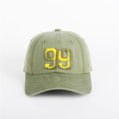 China COMMON Fashion Customized 6 Panel Green 3D Baseball Hats Suitable For Daily Hip Hop Casual Hats for sale