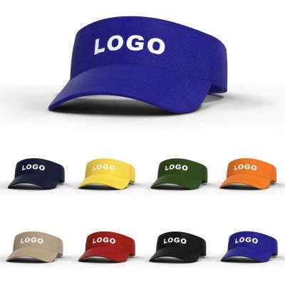 China Tuorist Team Cap Plastic Protective PVC Single Age Custom Logo Air UV Top Image Visor Hat Beach Sun Visor Hat Promotion Advertising Logo for sale