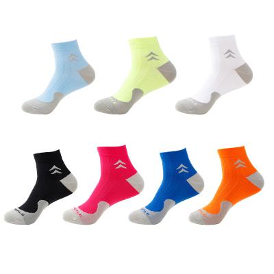 China Wholesale Men's Running Socks 100% Cotton QUICK DRY Blend Terry Ankle Sport Sneaker Socks for sale