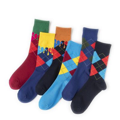 China QUICK DRY Custom Deodorization Eco-Friendly Bamboo Socks Unisex With Logo Argyle Woven For Summer Men for sale