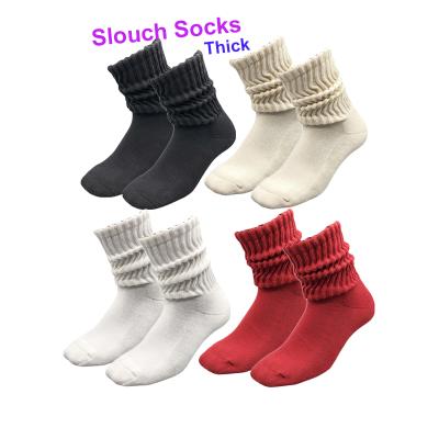 China New Fashion Slouch Black White Red QUICK DRY Thigh High Solid Color Extra Long Socks For Women Winter Thick for sale