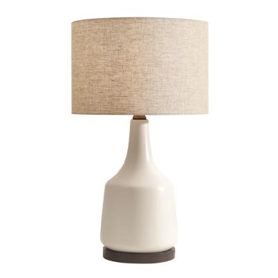 China Lighting Works Hotel Table Lamp Modern Nordic Ceramic Bedside Lamp Bedroom Bedside Lamp Personality Living Room Lamps for sale