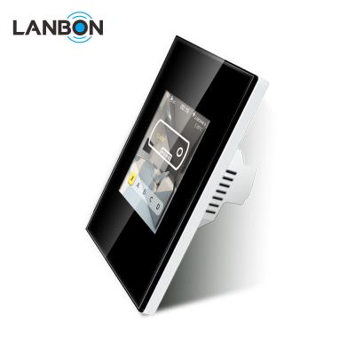 China 2020 Latest USA Size LCD WIFI Boiler Lanbon Color Smart Living Smart wifi Switch Lanbon Switch for sale