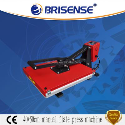 China Cloths Printer Factory Direct Sale Brisense Brand Manual 40x50 Heat Press Machine with CE for sale