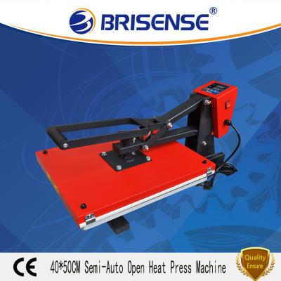 China Cloths Printer Factory Direct Sale Brisense Brand Semi-Auto Open 40*50 Heat Press Machine with CE for sale