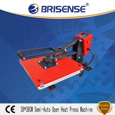 China Cloths Printer Factory Direct Sale Brisense Brand Semi-Auto Open38*38 Heat Press Machine with C E for sale