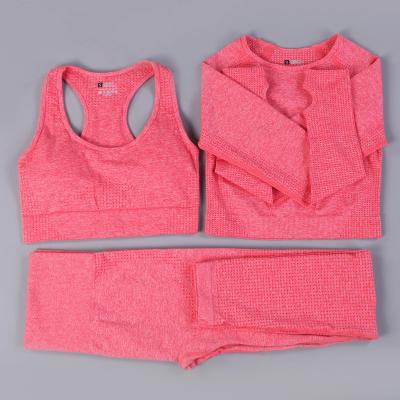 China Breathable Hot Selling Workout Clothing Fitness With Low Price Active Women Gym Wear Set for sale