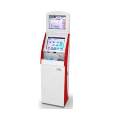 China Dual Screen of Anti-dust Check In And Check Out Self Service Kiosk , Credit Card Payment Kiosk With Passport Scanner for sale