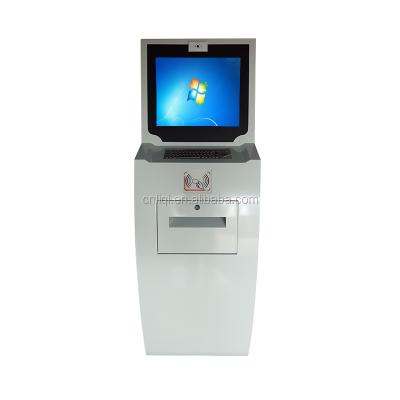 China Anti-dust A4 Printer Self Service Kiosk Keyboard Information Kiosk With RFID Card Reader for sale