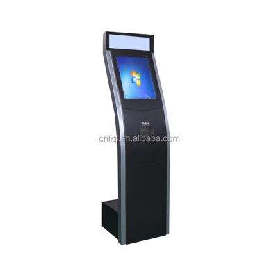 China Anti-dust OEM Ticket Touch Screen Kiosk Manufacturer With Light Box for sale