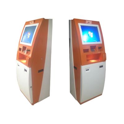 China Anti-dust Touch Screen ATM Currency Exchange Machine Kiosk With Barcode Scanner for sale