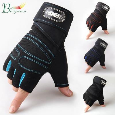 China Half Finger Men's Elastic Fitness Cycling Non-slip Riding Sports Outdoor Others Sports Gloves for sale