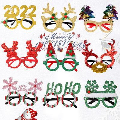 China Comfort glass decorative decoration for adults and children toys Santa hot spots 2022 new years Christmas products decoration supplies for sale