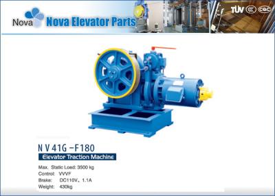 China NV41G-F180 100KG to 2500KG Passenger Elevator VVVF Geared Traction Machine for sale