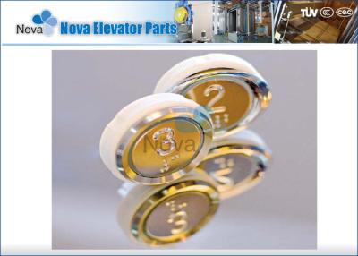 China Orange / White Elevators Components , AC12V / AC24V Electric Elevator Push Button for sale