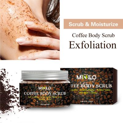 China Cheap Exfoliator Factory Price Relief Coffee Exfoliate Body Scrub for sale