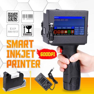 China Hotels New Arrival Handheld Inkjet Printer For Qr Bar Code Expire Date , 600dpi Solvent Handheld Printer for sale