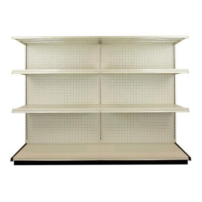 China Double Sided Steel Double Sided Supermarket Gondola Shelving With Good Price for sale