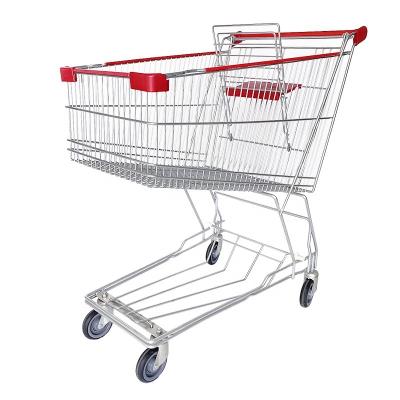 China Antirust Cheap Price Supermarket Metal Shopping Cart Trolley Shopping Manufacturer for sale