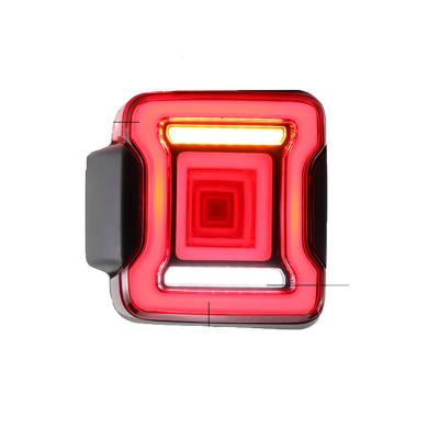 China PC+ABS+PMMA Factory Direct Wholesale Direct Selling Tail Light Modified LED Rear Lamp Tail Light Assembly For Jeep Wrangler CAD 2018-2022 and LHD for sale