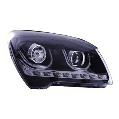 China PMMA+ABS+Aluminum Update to New 2007-2015 New Lighting System Styling Head Light LED Head Lamp Angel Eyes U Type Auto V1 TLZ For KIA Sportage for sale