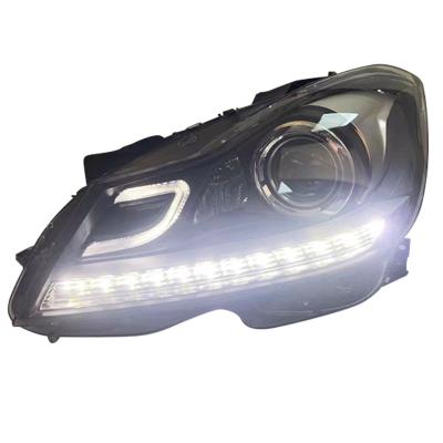 China PMMA+ABS+Aluminum Update To 2012-2014 New Design Style LED Lighting System Auto Head Lamp Led Headlights For Mercedes C Class W204 RHD And LHD for sale