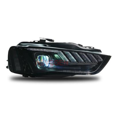 China New Style PMMA+ABS+Aluminum Upgrade Modified Head Light For Audi A4 B9 2013-2015 Year Full LED Headlight Front Lamp Assembly for sale