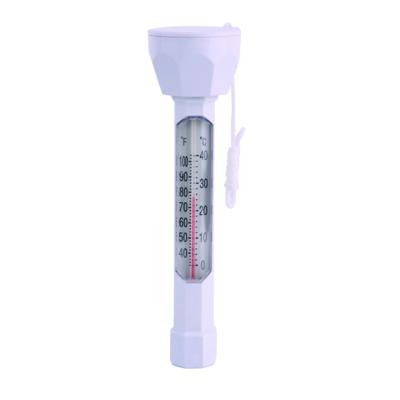 China New Design OEM Swimming Pool Thermometer Plastic White Floating Thermometer 1603BL for sale