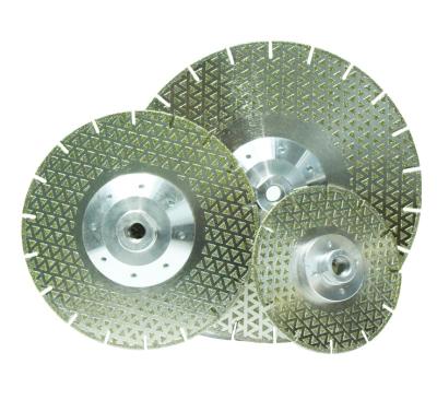 China NO--chipping 5' M14 Plated Diamond Saw Blade Cutting Disc for Granite Marble Ceramic Glass Cutting for sale