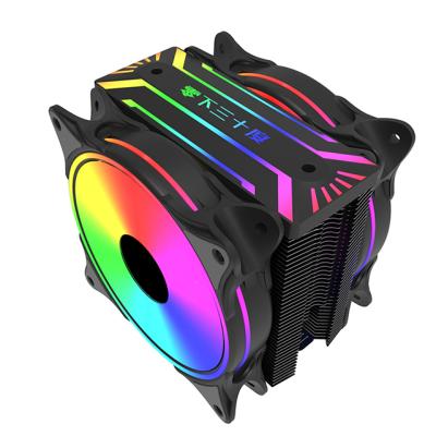 China CPU Desktop Computer CPU Cooler RGB Heat Pipe 6 Multi-platform Silent Fan for sale