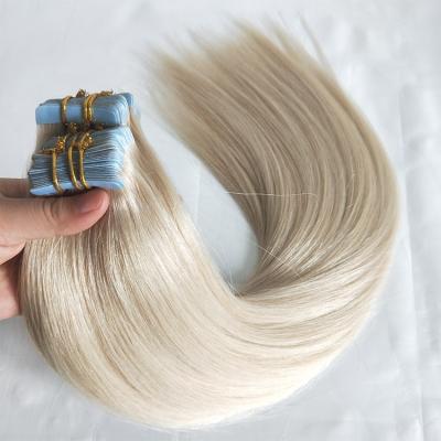 China Wholesale Cuticle Plug Remy Extensions Double Drawn Russian Tape In Hair Extensions Virgin Tape In Human Hair for sale