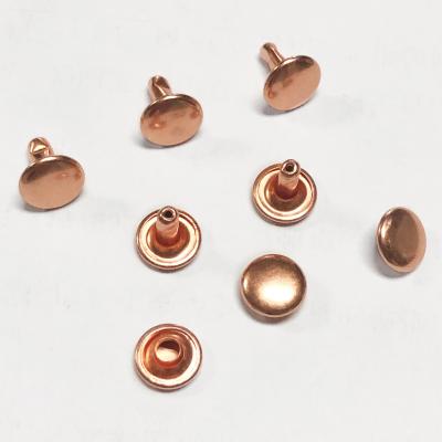 China Durable 9*8mm Metal Double Cap Rivet For Garment for sale