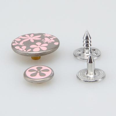 China Customized 17mm Series Metal Viable Copper Zinc Alloy Jeans Button For Jeans for sale