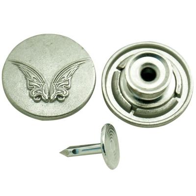 China Metal viable leg buttons for denim jackets jeans for sale