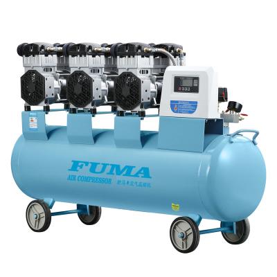 China AC oil free piston oilless air compressor 220volts oil free price 8 bar made in china air compressor for sale