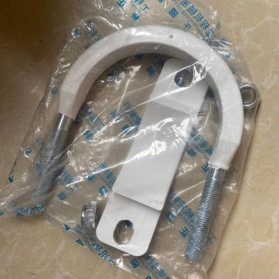 China U-Type Clamp Fittings White Color For Putzmeister Sany Zoomlion Concrete Pump Trucks for sale