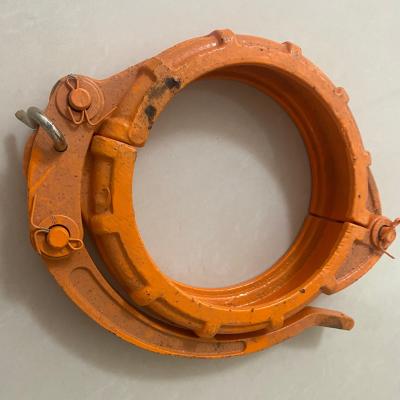 China 125 150 180 Orange Color Pipe Clamp Spare Parts For Zoomlion Concrete Pump Trucks Support OEM/ODM for sale