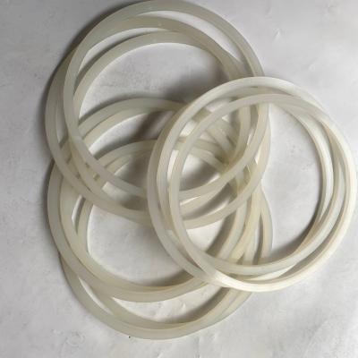 China Discharge Seal Ring Polyurethane White Rubber Ring Sany Zoomlion Concrete Pump Truck Accessories for sale