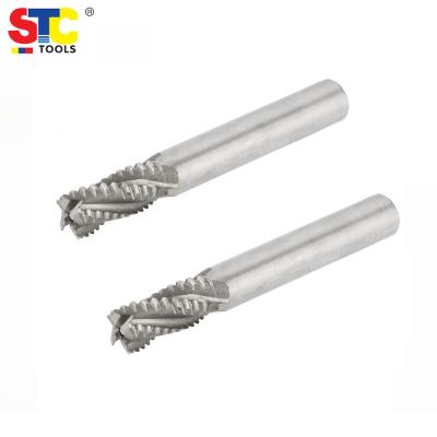 China Metal Work Tool HSS Din844 Rougher End Mill for sale