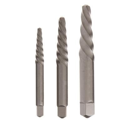 China Used Stripped Screw Extractor Set Gear Remove For Drilling Damaged Broken Stripped Spiral Screws Bolt Damaged Screw Extractor Kit for sale