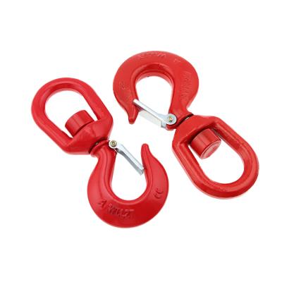 China Heavy Industry Swivel Hook With Latch G80 Swivel Lift Heavy Lifting Hook for sale