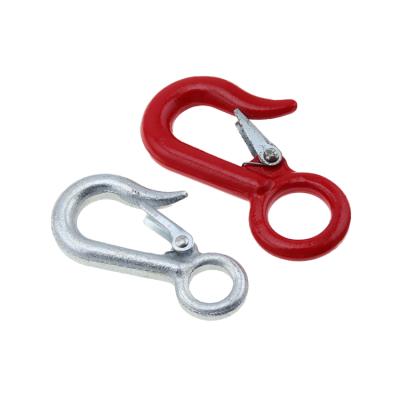 China Heavy Industry Heavy Industry Stainless Steel Sling Slip Eye Open Tow Hook Large With Safety Latches for sale