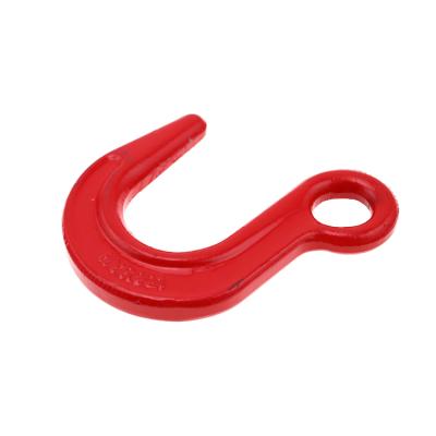 China High Quality Heavy Industry G80 Alloy Steel Eye Hook Forged Large Opening Foundry Hook for sale