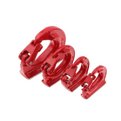 China Heavy Industry Grade80 Forged Alloy Steel Weld-On Anchor Hook Excavator Hook For Lifting for sale