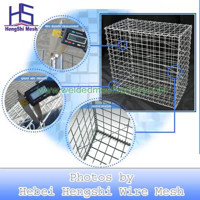 China Welded Gabions Mesh Galvanized Wire Mesh Welded Gabion Mesh / Gabion Box / Stone Cage for sale