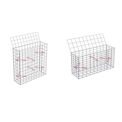 China Gabions Welded Gabion Mesh Cage Gabion Wire Basket / Galvanized Mesh Wire Gabion Box for sale