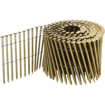 China Common Flat 15-16 Degree 45-56mm Wire Welded Coil Nails for sale