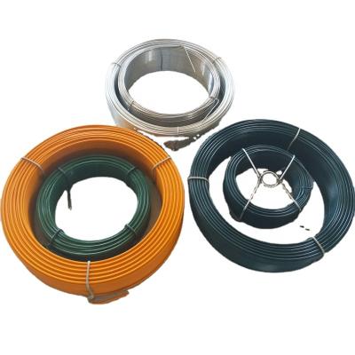 China Green corrosion resistance PVC coated garden wire ideal for tying, securing, forming, supporting and fencing applications. for sale