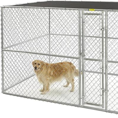 China Breathable Steel Dog Cage Kennel House Crate Roof Barrier Pet Enclosure for sale