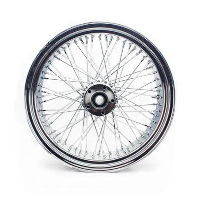 China Custom Stainless Steel Spoked Motorcycle Rear Wheels For Harley Davidson Parts for sale